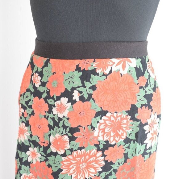 Vintage 90s April Cornell Floral Maxi Skirt Sz S - Picture 4 of 6